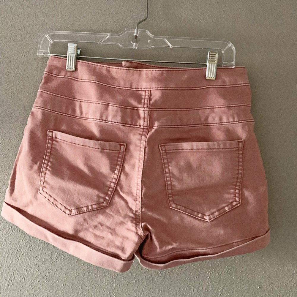 Pink high waisted shorts